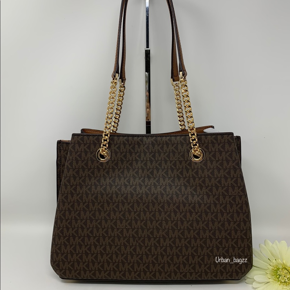 Michael Kors Teagen LG Long Drop Tote And Wallet - Picture 5 of 13
